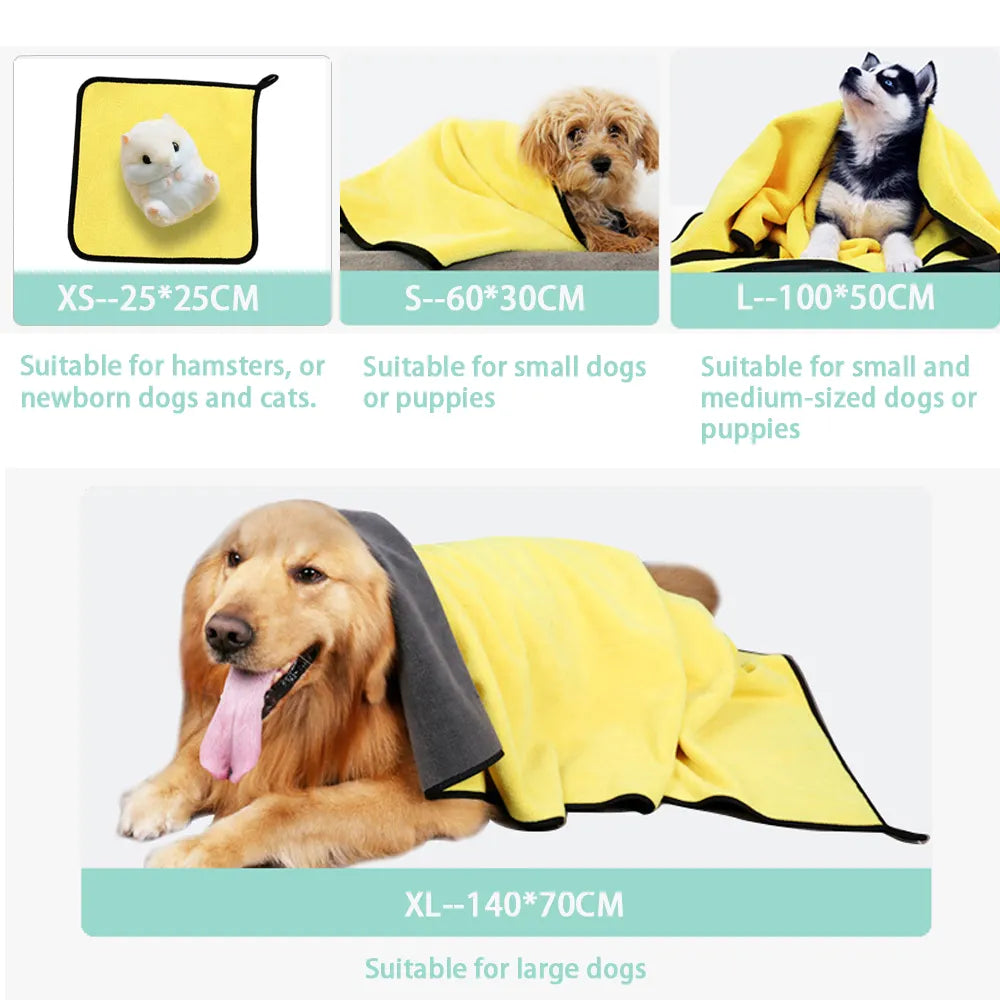 Absorbent Towels for Dogs and Cats